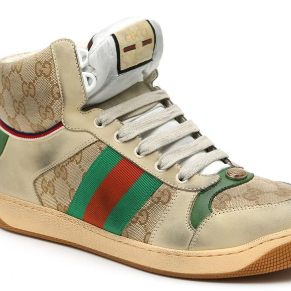 Gucci GG Screener Distressed High-Top Sneaker - Picture 1 of 10